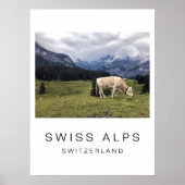 旅行ポスター、スイス牛、カスタマイズ ポスター (正面)