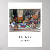 旅行ポスター、ハノイ・ベトナム、カスタマイズ可能 ポスター (正面)