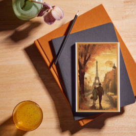 旅行ポスター、パリのロマンスカスタマイズ可能 シーズンポストカード