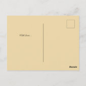 旅行ポスター、パリのロマンスカスタマイズ可能 ポストカード (裏面)