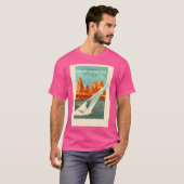 旅行ポスター – 禁断ゾーン惑星 Tシャツ (正面フル)