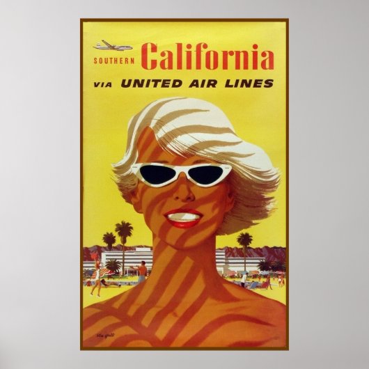 旅行ポスターCalifornia ポスター (正面)
