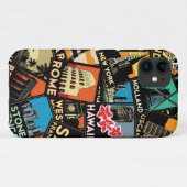 旅行ポスターretroヴィンテージeurope asia usa Case-Mate iPhoneケース (裏面(横))