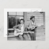 旅行ミュージシャン, 1902 ポストカード (正面/裏面)