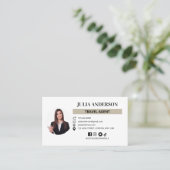 旅行モダン代理店ミニマル旅行代理店カスタム 名刺 (スタンド正面)