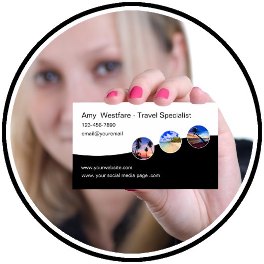 旅行モダン代理店専門家 名刺