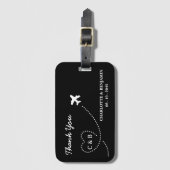 旅行ユニーク先の結婚式 ラゲッジタグ (正面縦)