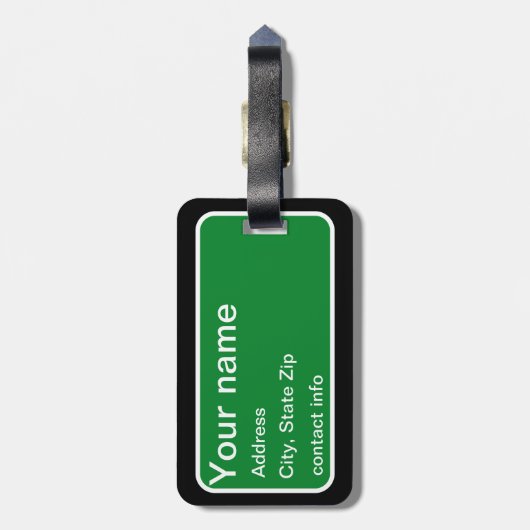 旅行ライト ラゲッジタグ (裏面縦)