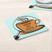 旅行ラテ探偵団 スクエアペーパーコースター (アングル)
