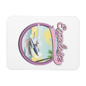 旅行ロゴの探索 マグネット (横)