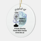 旅行世界のラジオ番組のクリスマスのオーナメント! セラミックオーナメント (左)