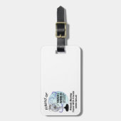 旅行世界の荷物のラベル ラゲッジタグ (正面縦)