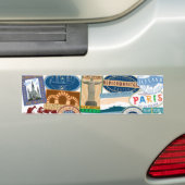 旅行世界旅行者 バンパーステッカー (車上)