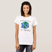 旅行中毒である Tシャツ (正面フル)