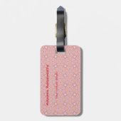 旅行中毒性モダントレンディーパターン ラゲッジタグ (裏面縦)