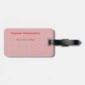 旅行中毒性モダントレンディーパターン ラゲッジタグ (裏面横)