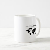 旅行中毒者 - 世界旅行のギフト コーヒーマグカップ (正面右)