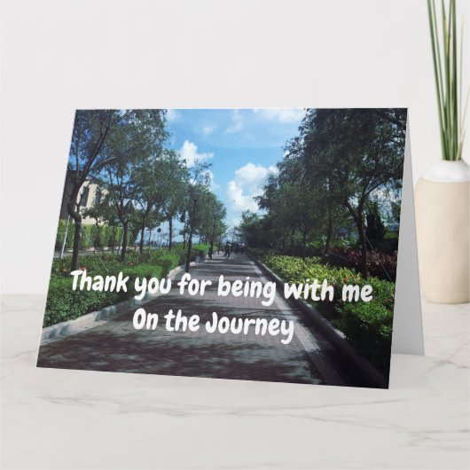 旅行中、私と一緒にいてくれてありがとう サンキューカード (正面)