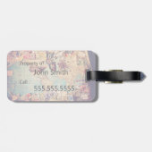 旅行主題のマップ荷物タグ ラゲッジタグ (裏面横)