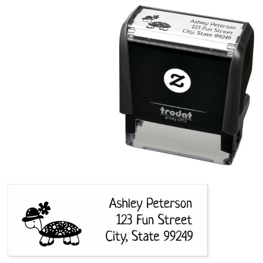 旅行亀差出人住所自己インキングスタンプ セルフインキングスタンプ (インサイチュ)