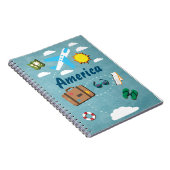 旅行仕訳帳のカスタマイズ可能な休暇の旅プランナー ノートブック (右側)