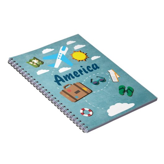 旅行仕訳帳のカスタマイズ可能な休暇の旅プランナー ノートブック (右側)