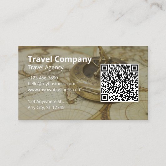 旅行代理会社 名刺 (正面)