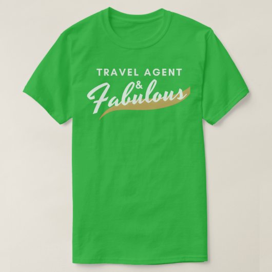 旅行代理店おもしろいギフト素晴らしい Tシャツ (デザイン正面)