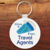 旅行代理店のために大声で叫ぶ キーホルダー (正面)