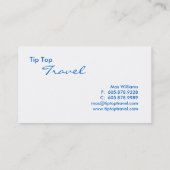 旅行代理店のコラージュの名刺 名刺 (裏面)