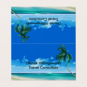 旅行代理店のコンサルタント 名刺 (外部フラット)