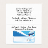 旅行代理店のコンサルタント 名刺 (内部フラット)