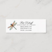 旅行代理店の休暇の観光写真 スキニー名刺 (裏面)