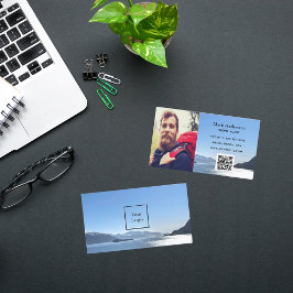 旅行代理店の休暇の観光写真 名刺