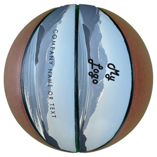 旅行代理店の休暇ツーリズム写真ビジネスのロゴ バスケットボール (縦)