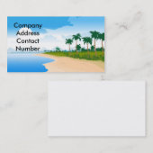 旅行代理店の休暇用行楽地のホテルの名刺 名刺 (正面/裏面)