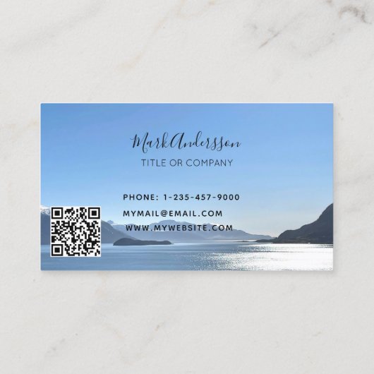 旅行代理店の休暇観光の写真 名刺 (裏面)