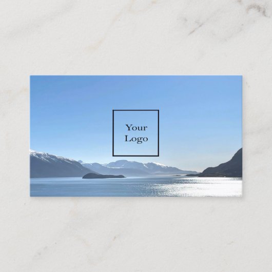 旅行代理店の休暇観光の写真 名刺 (正面)