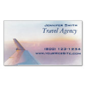 旅行代理店の名刺の磁石 マグネット名刺 (正面)
