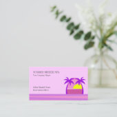 旅行代理店の名刺テンプレート 名刺 (スタンド正面)