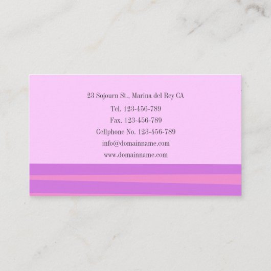 旅行代理店の名刺テンプレート 名刺 (裏面)