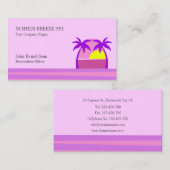 旅行代理店の名刺テンプレート 名刺 (正面/裏面)