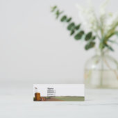 旅行代理店の名刺 スキニー名刺 (スタンド正面)