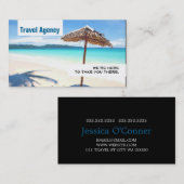 旅行代理店の名刺 名刺 (正面/裏面)