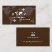 旅行代理店の名刺 名刺 (正面/裏面)