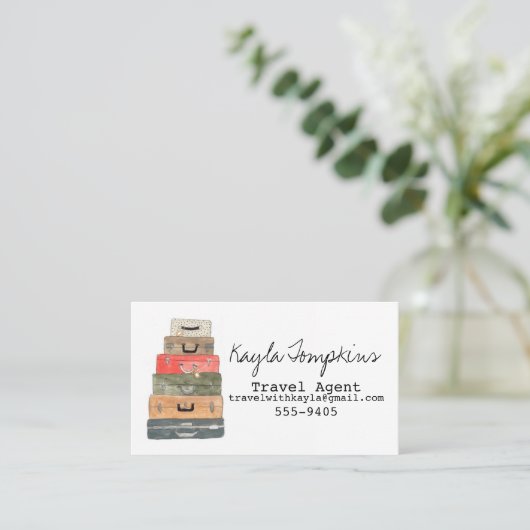 旅行代理店の名刺 名刺 (スタンド正面)