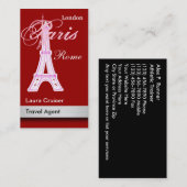 旅行代理店の名刺 名刺 (正面/裏面)