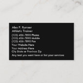 旅行代理店の名刺 名刺 (裏面)