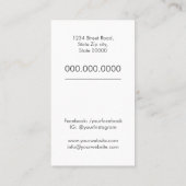 旅行代理店の名刺 名刺 (裏面)