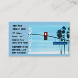 旅行代理店の太平洋沿岸カリフォルニアハイウェーの印 名刺